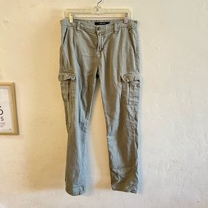 J. Brand Olive Green Vin Garris Slouchy Cargo Pants Size 26